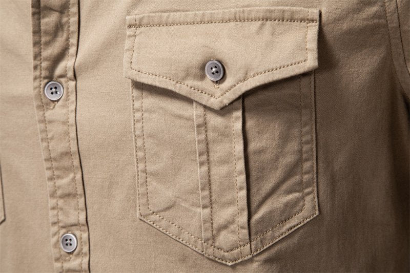 Nathaniel Hill | Utility Cotton Shirt With Chest Pockets