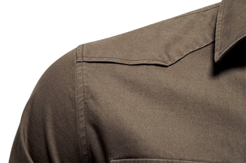 Nathaniel Hill | Utility Cotton Shirt With Chest Pockets