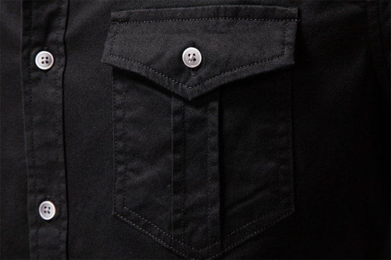Nathaniel Hill | Utility Cotton Shirt With Chest Pockets