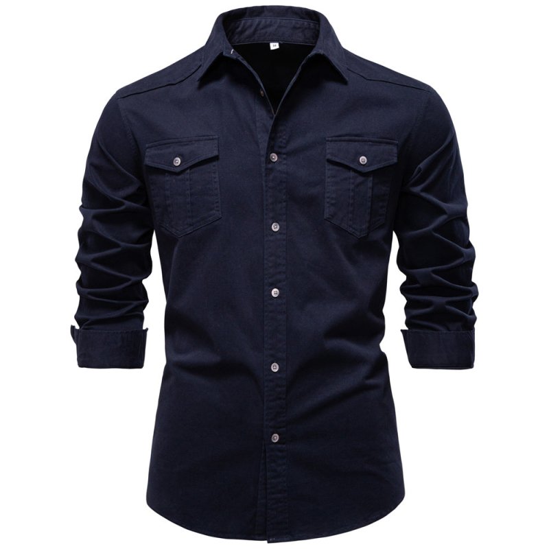 Nathaniel Hill | Utility Cotton Shirt With Chest Pockets