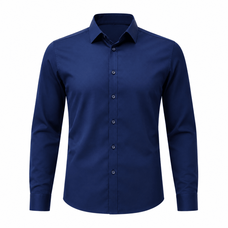 Graham Whitmore | Navy Slim-Fit Long Sleeve Shirt