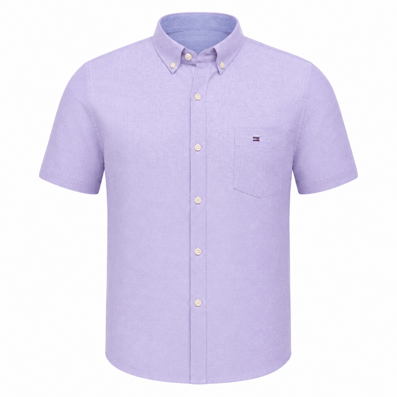 Malcolm Dunbar | Striped Short Sleeve Oxford Shirt