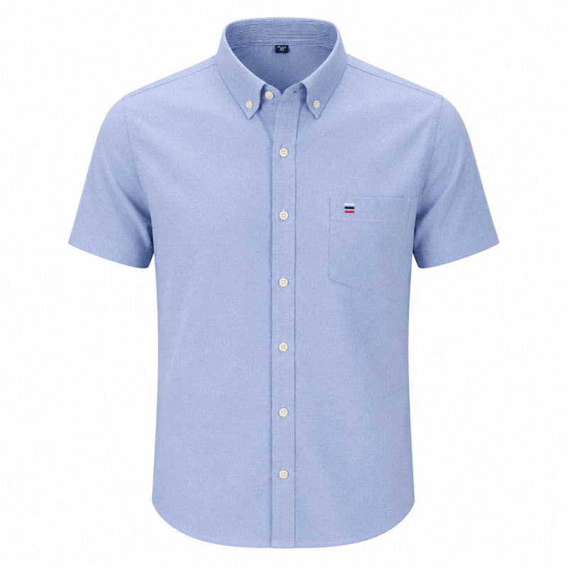 Malcolm Dunbar | Striped Short Sleeve Oxford Shirt