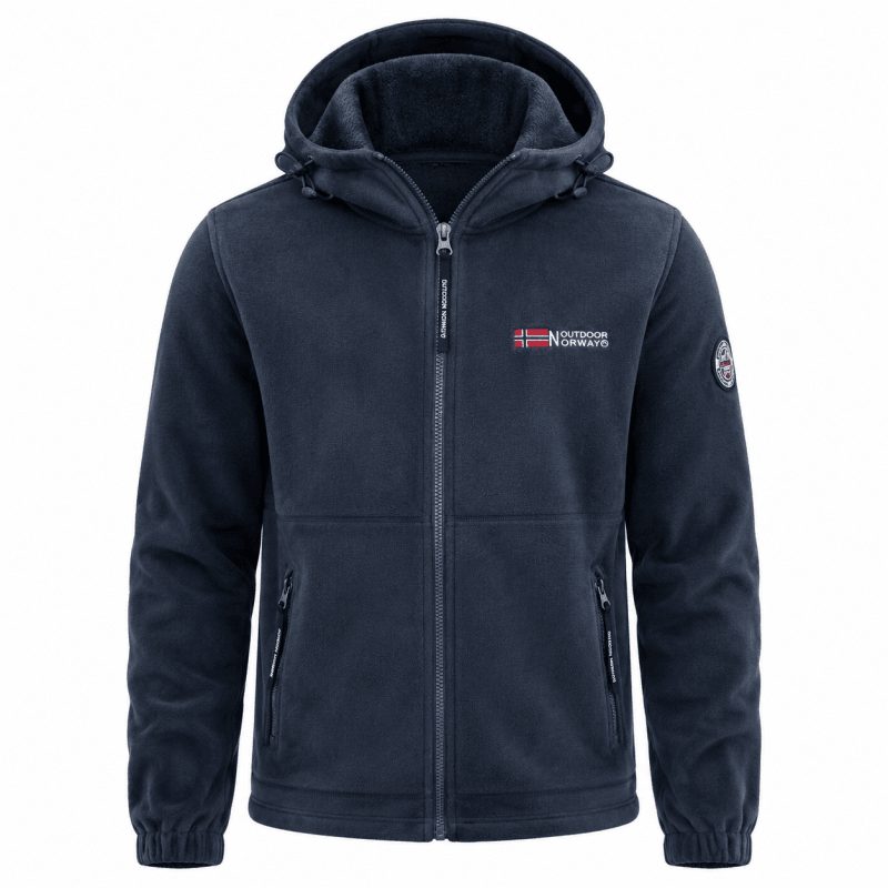 Malcolm Davies | Fleece-Lined Hooded Zip Jacket