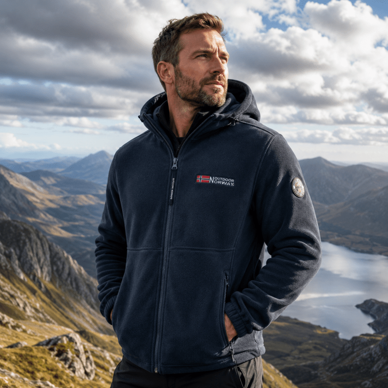 Malcolm Davies | Fleece-Lined Hooded Zip Jacket