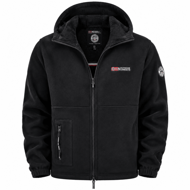 Malcolm Davies | Fleece-Lined Hooded Zip Jacket