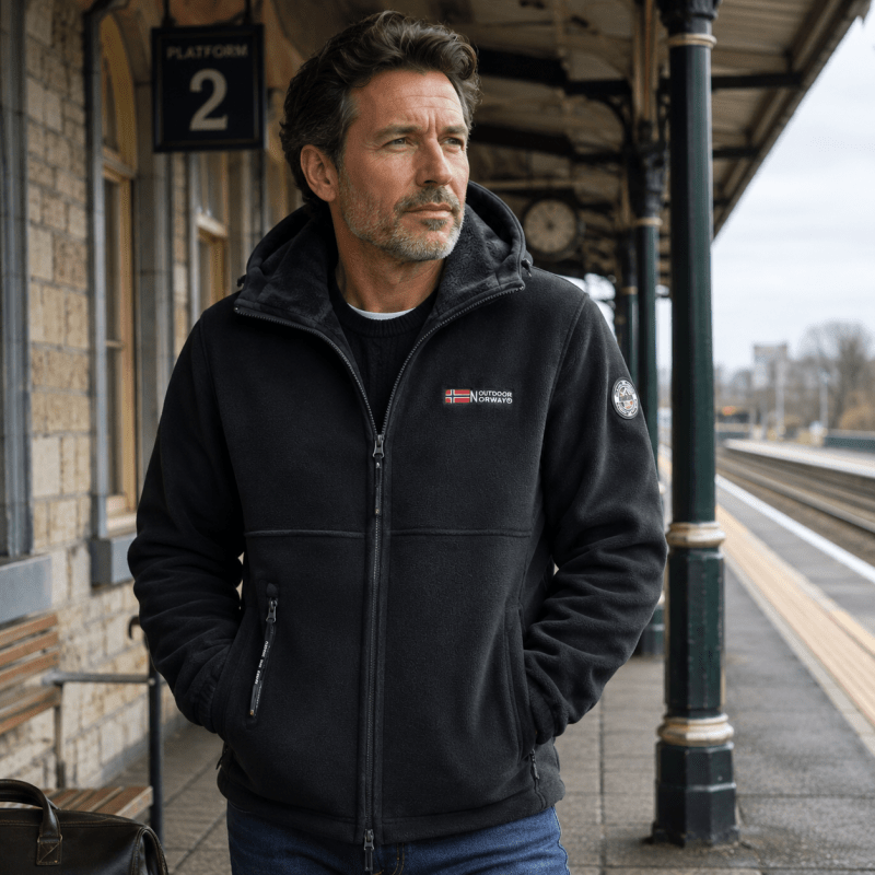 Malcolm Davies | Fleece-Lined Hooded Zip Jacket