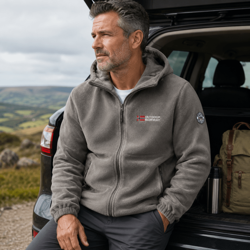 Malcolm Davies | Fleece-Lined Hooded Zip Jacket