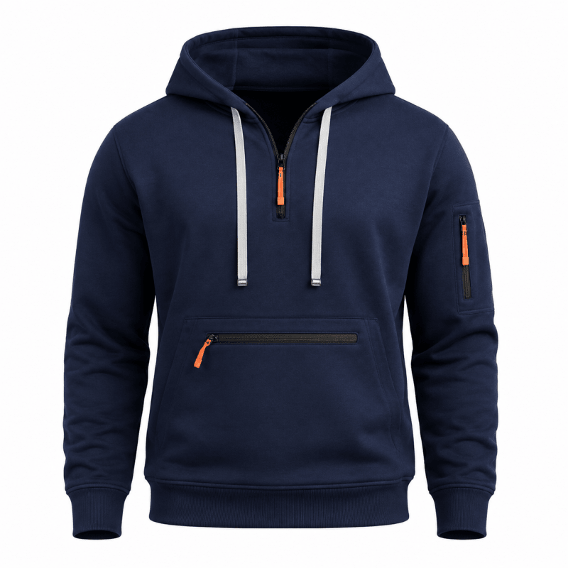 Oliver Hall | Quarter-Zip Fleece Hoodie for Men