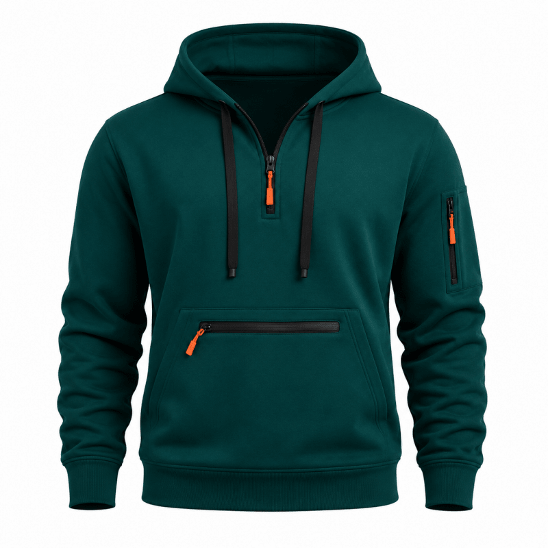 Oliver Hall | Quarter-Zip Fleece Hoodie for Men