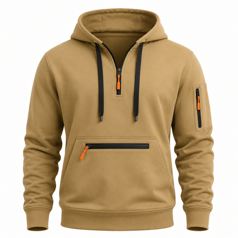 Oliver Hall | Quarter-Zip Fleece Hoodie for Men