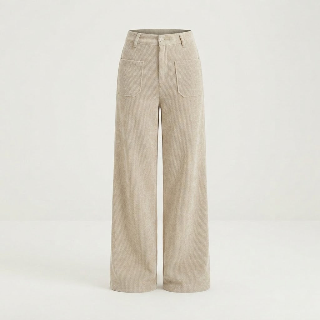 Henrietta Wells | Corduroy Wide-Leg Cargo Trousers
