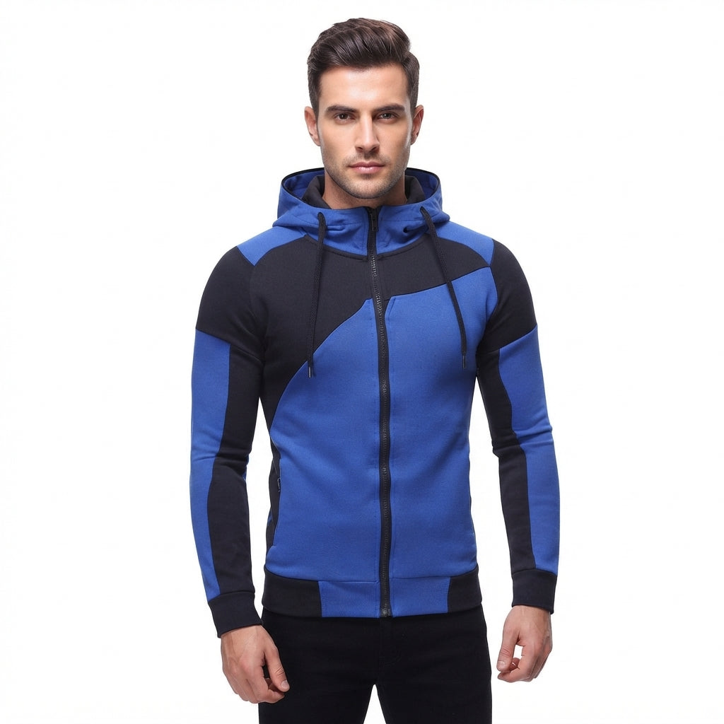 Rhys Hartwell | Colour-Block Zip-Up Hoodie