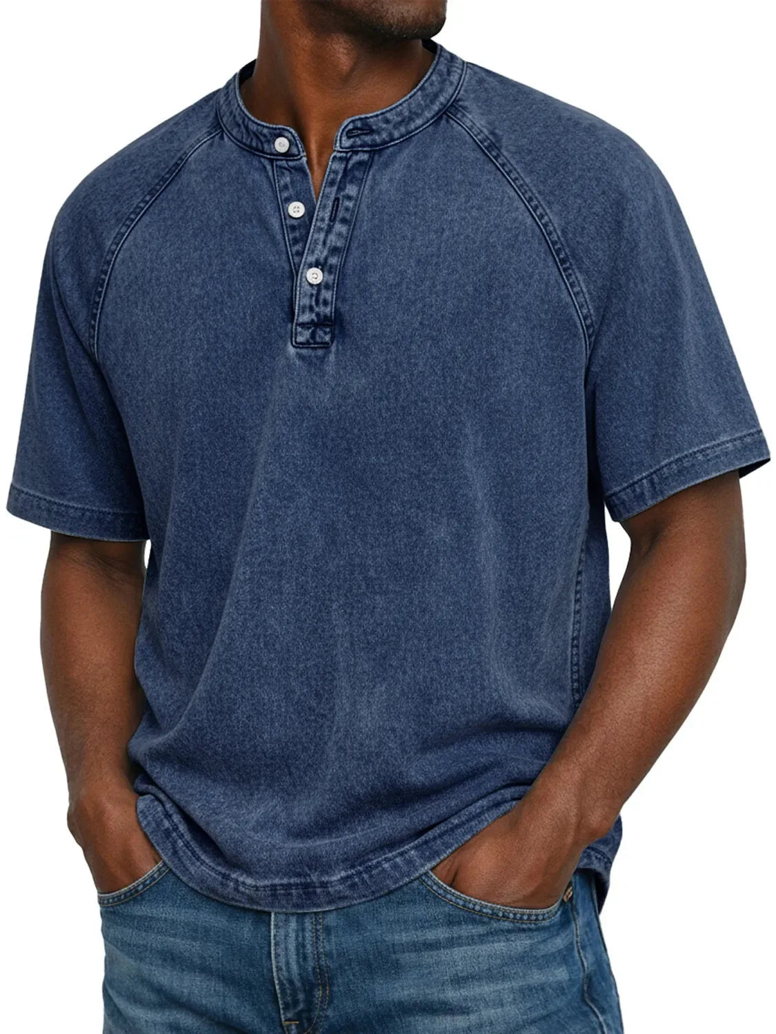 Matteo Sinclair | Vintage Henley T-Shirt For Men