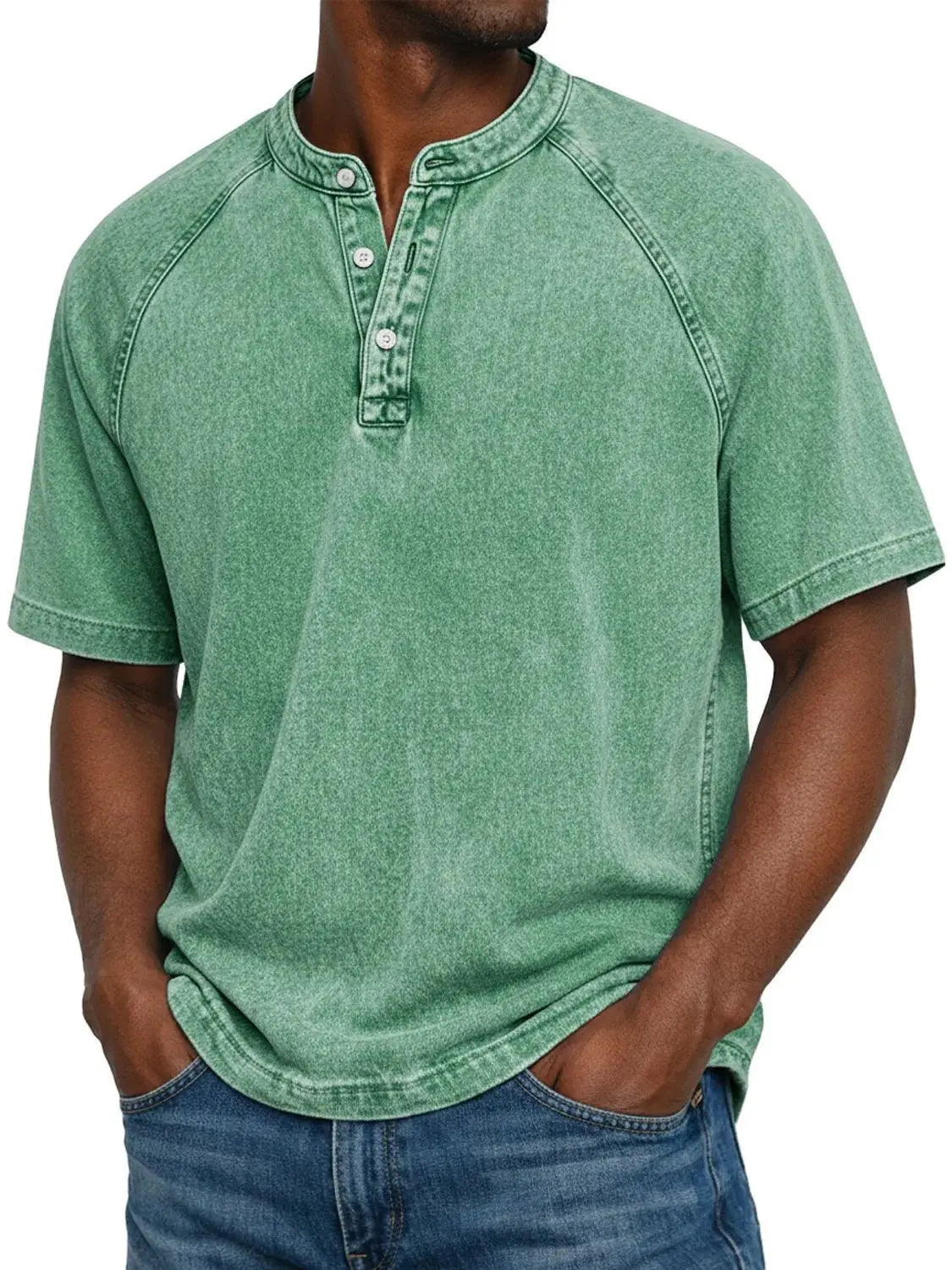 Matteo Sinclair | Vintage Henley T-Shirt For Men