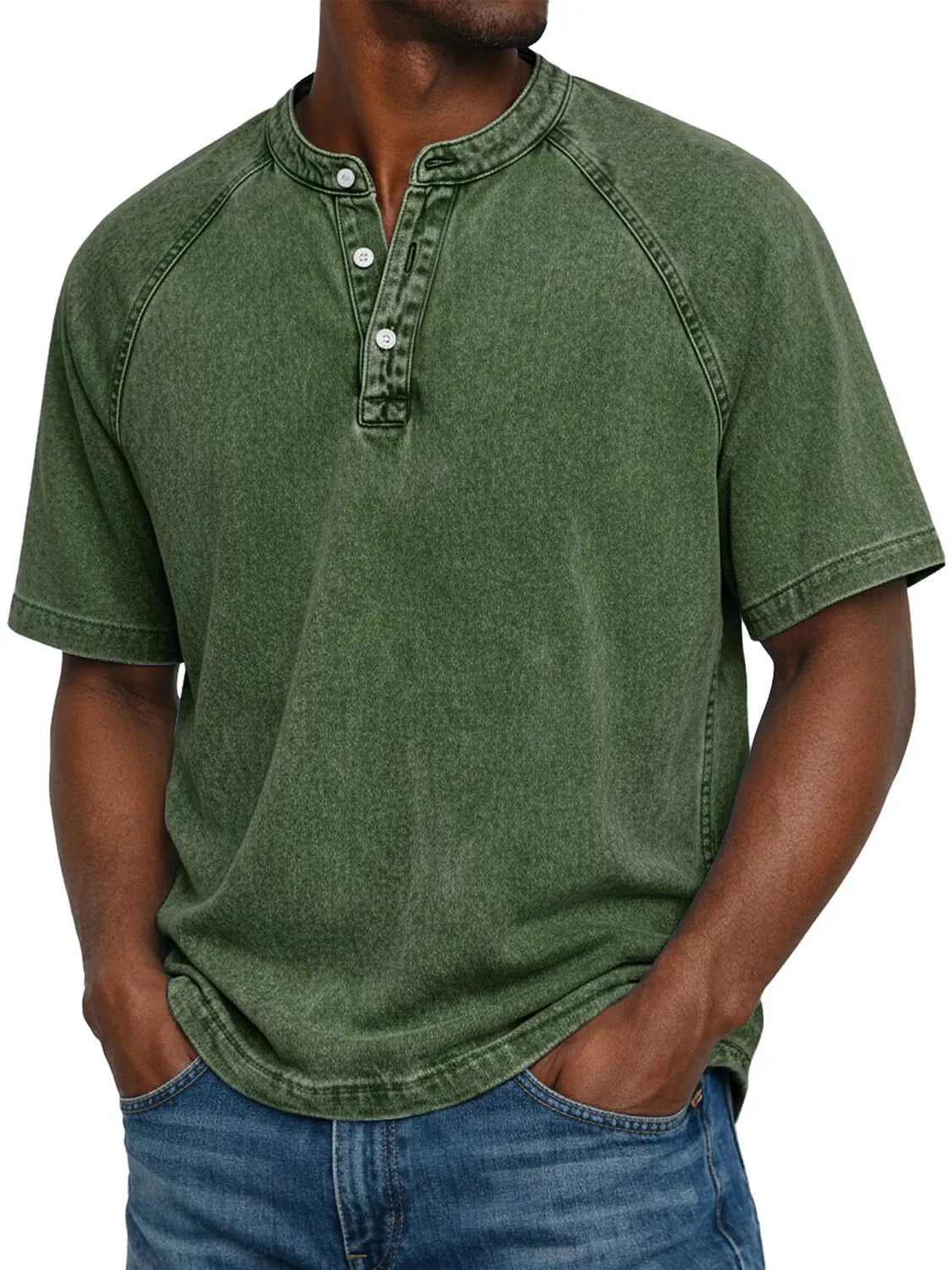 Matteo Sinclair | Vintage Henley T-Shirt For Men
