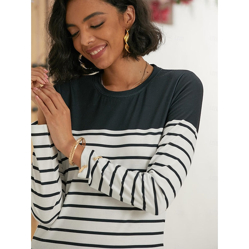 Deirdre Mulcahy | Striped Long Sleeve Top