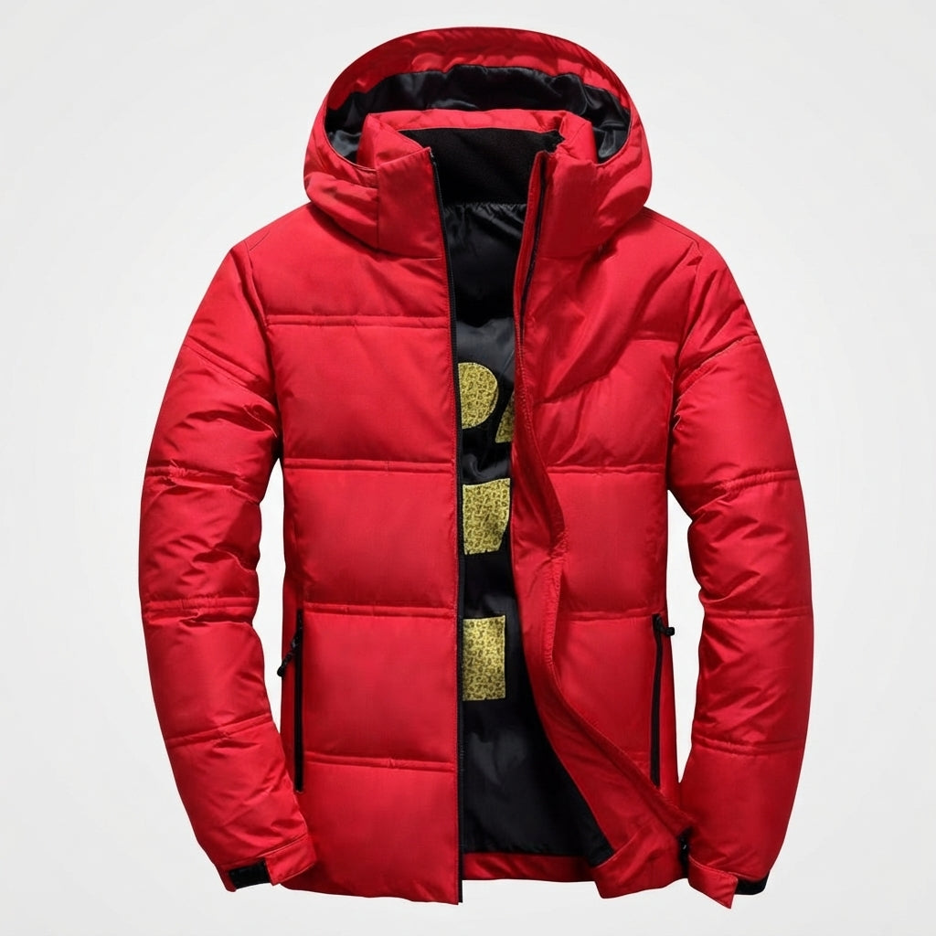 Edward Prescott | Thick Padded Mens Jacket With Hood