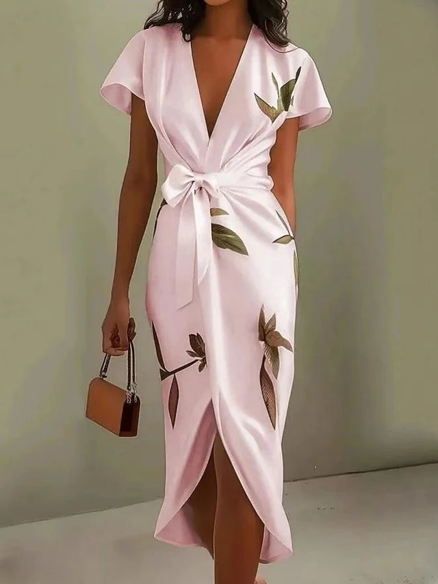 Florence Pembroke | Wrap-Front Floral Summer Dress