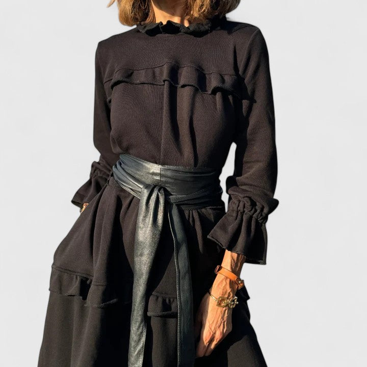 Freya Sutton | Ruffled Maxi Dress With Long Sleeves
