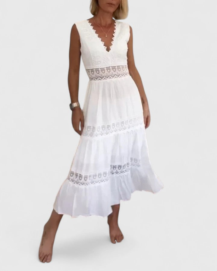 Camille Fontaine | Crochet Lace Maxi Dress