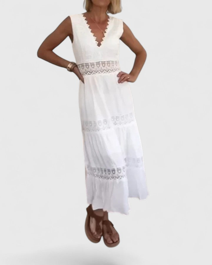 Camille Fontaine | Crochet Lace Maxi Dress