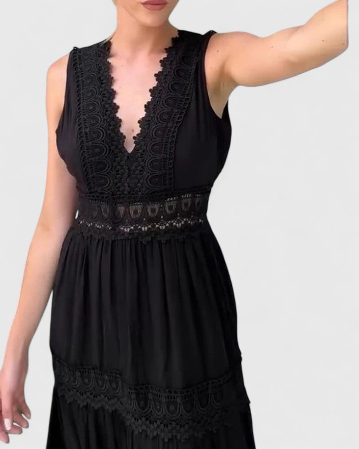 Camille Fontaine | Crochet Lace Maxi Dress