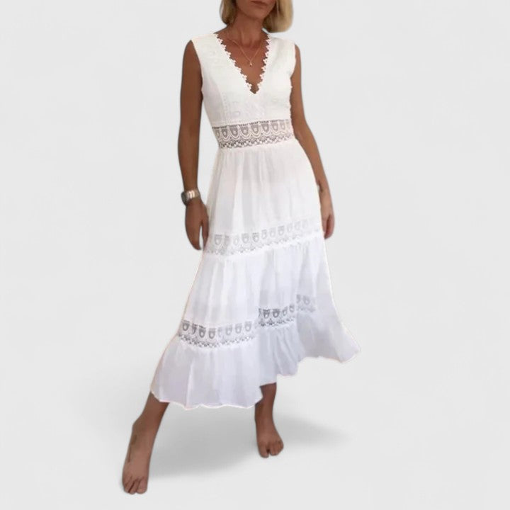 Camille Fontaine | Crochet Lace Maxi Dress