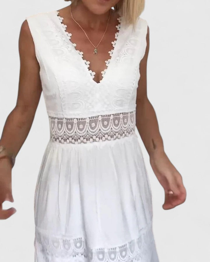 Camille Fontaine | Crochet Lace Maxi Dress