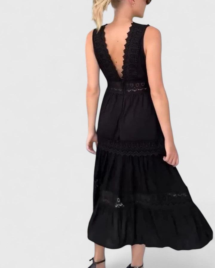 Camille Fontaine | Crochet Lace Maxi Dress