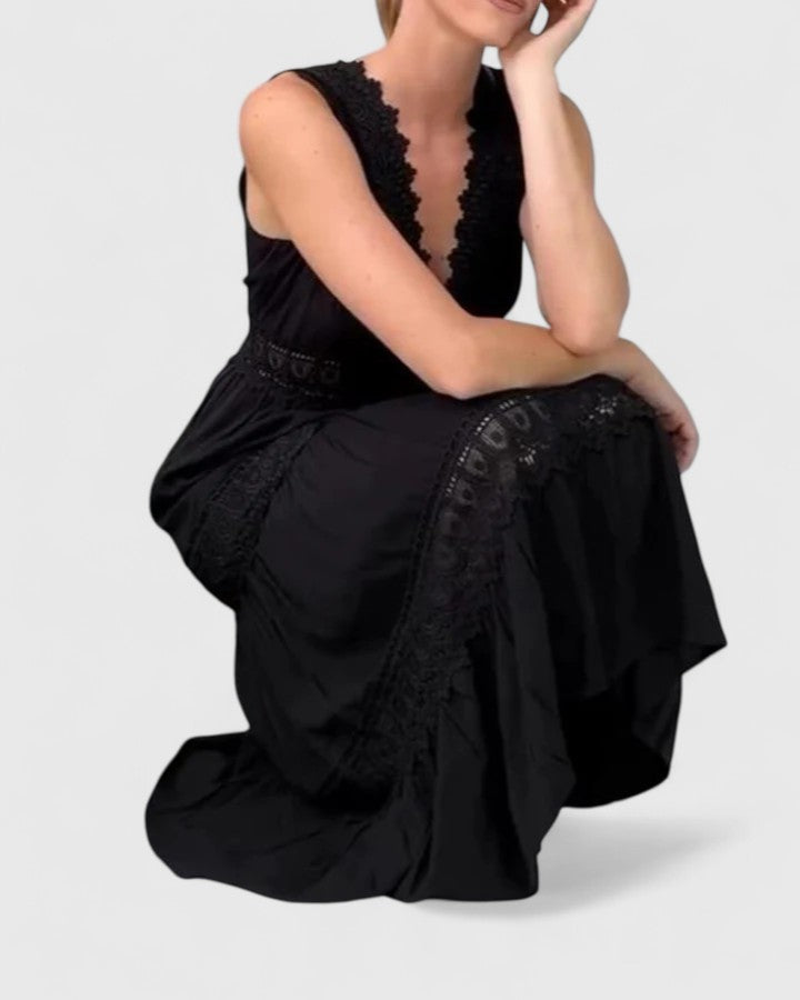 Camille Fontaine | Crochet Lace Maxi Dress