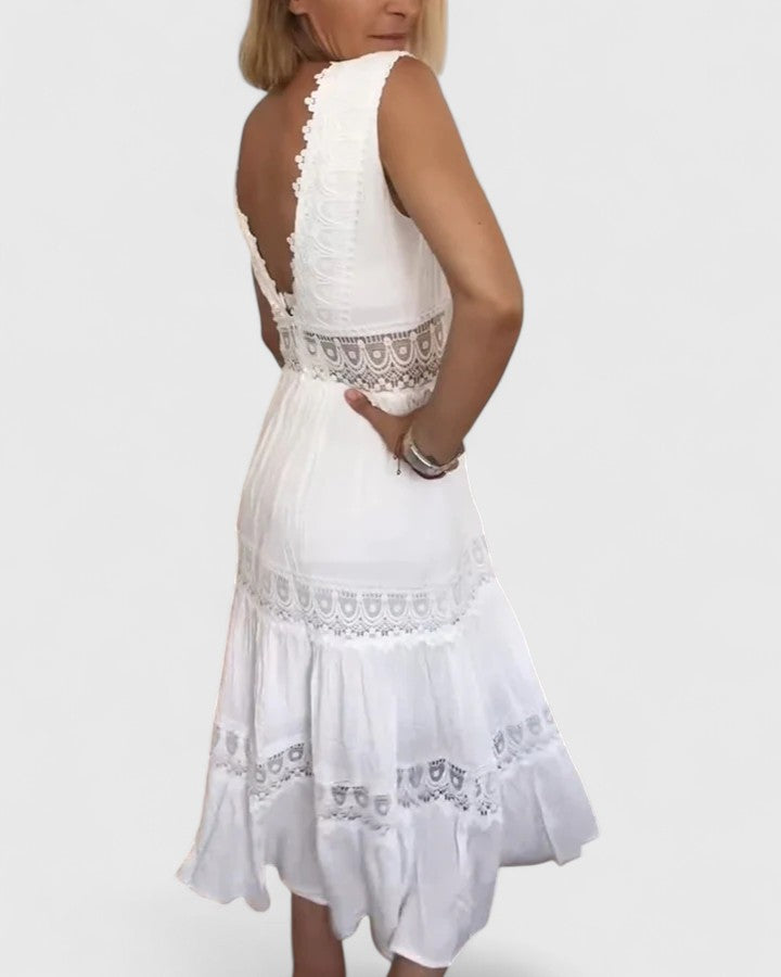 Camille Fontaine | Crochet Lace Maxi Dress