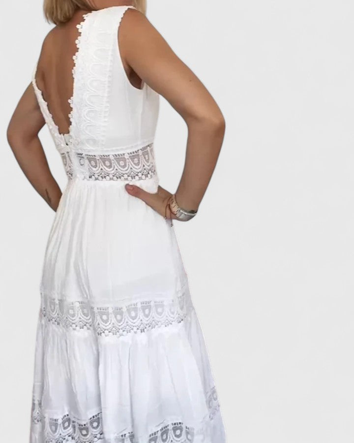 Camille Fontaine | Crochet Lace Maxi Dress