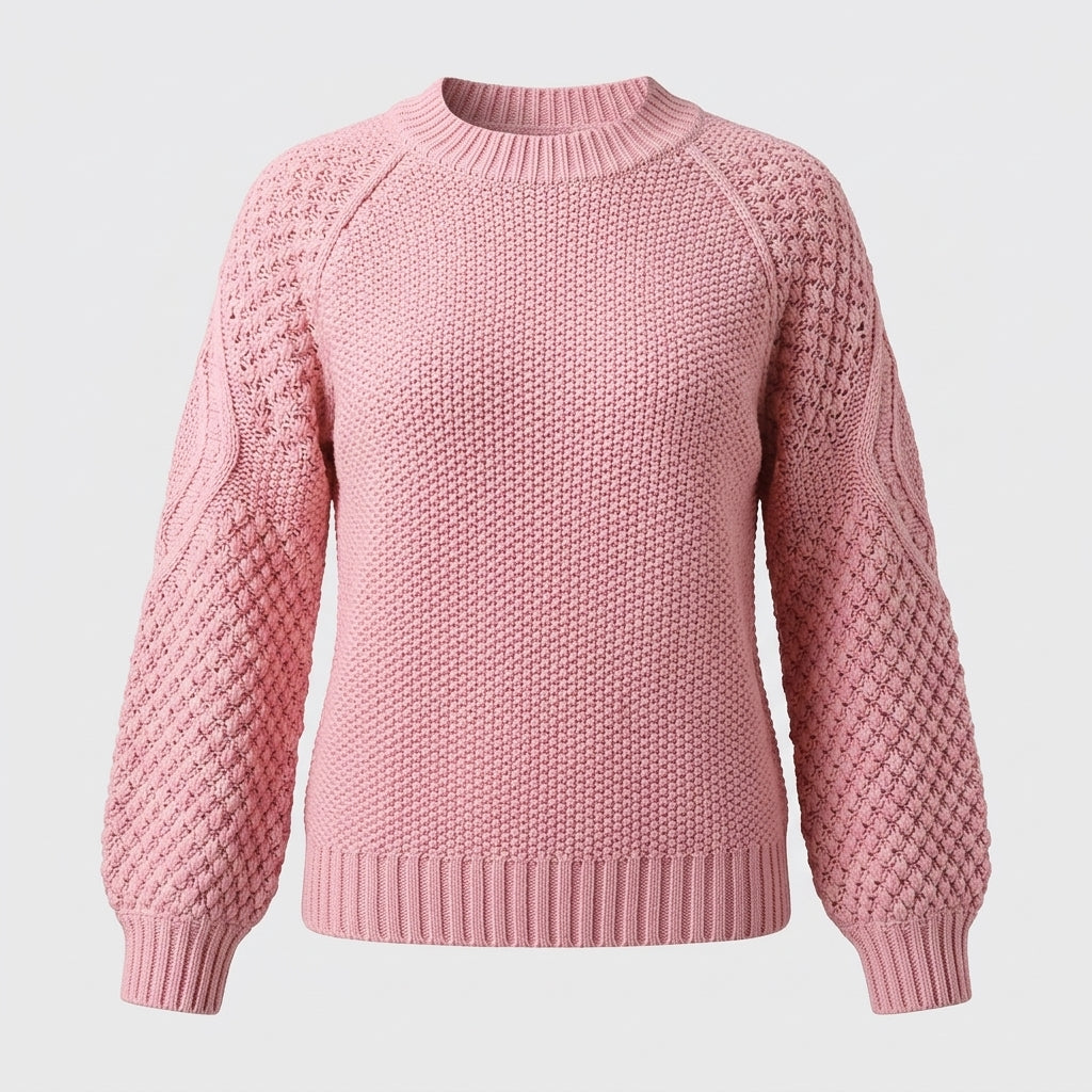 Imogen Wright | Chunky Knit Round Neck Jumper