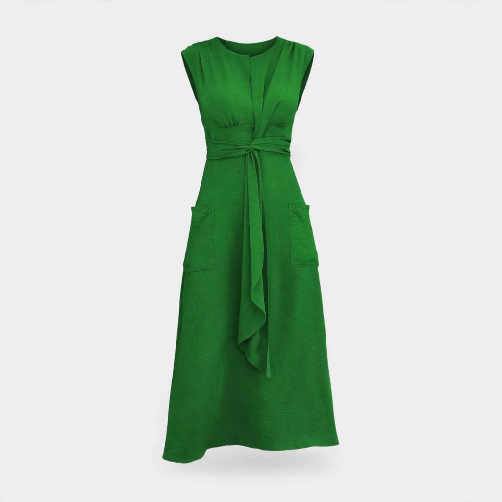 Alice Grantham | Sleeveless Tie-Waist Maxi Dress