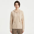 Isla Fenwick | Cable Knit Zip-Up Hooded Cardigan