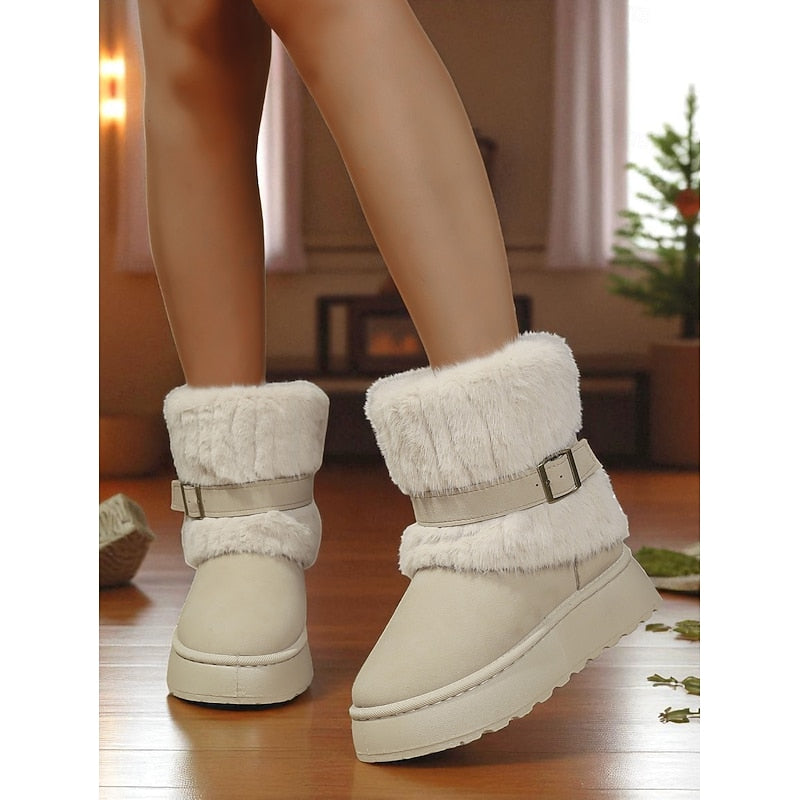 Olivia Wilson | Cozy Fur-Trimmed Snow Boots