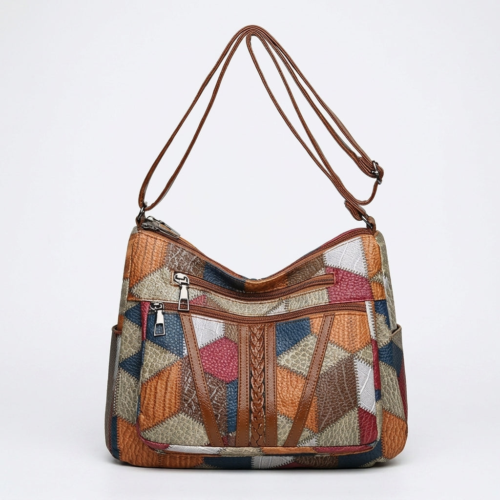 Josephine Wren | Mosaic Patchwork Leather Handbag