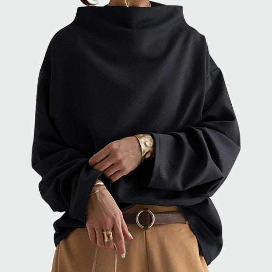 High-Neck Casual Top