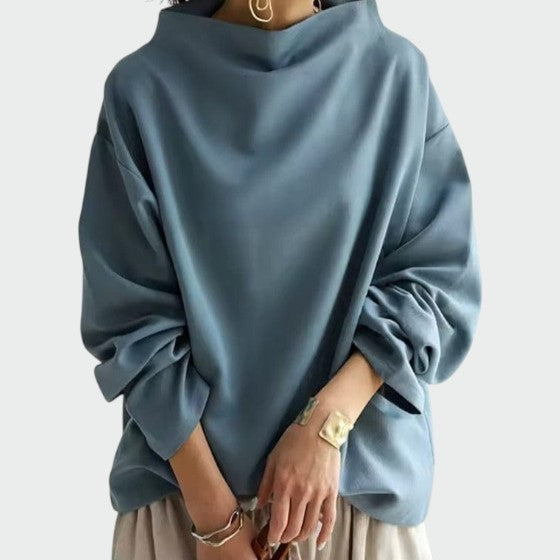 High-Neck Casual Top