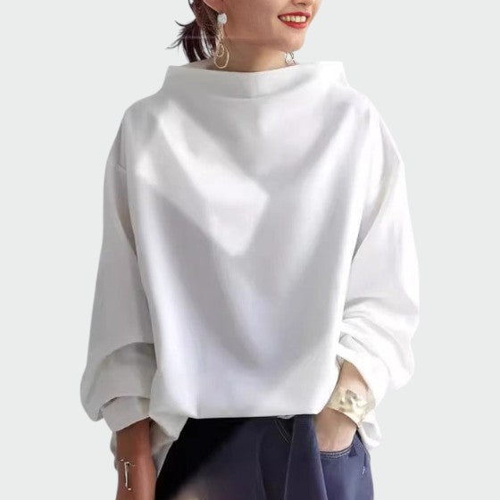 High-Neck Casual Top