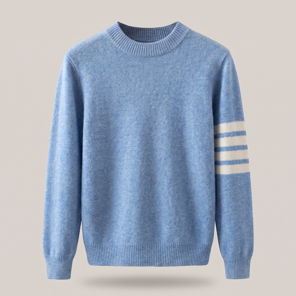 NO CJ | Miles Redmond | Cashmere-Blend Sweater With Sleeve Stripe Detail