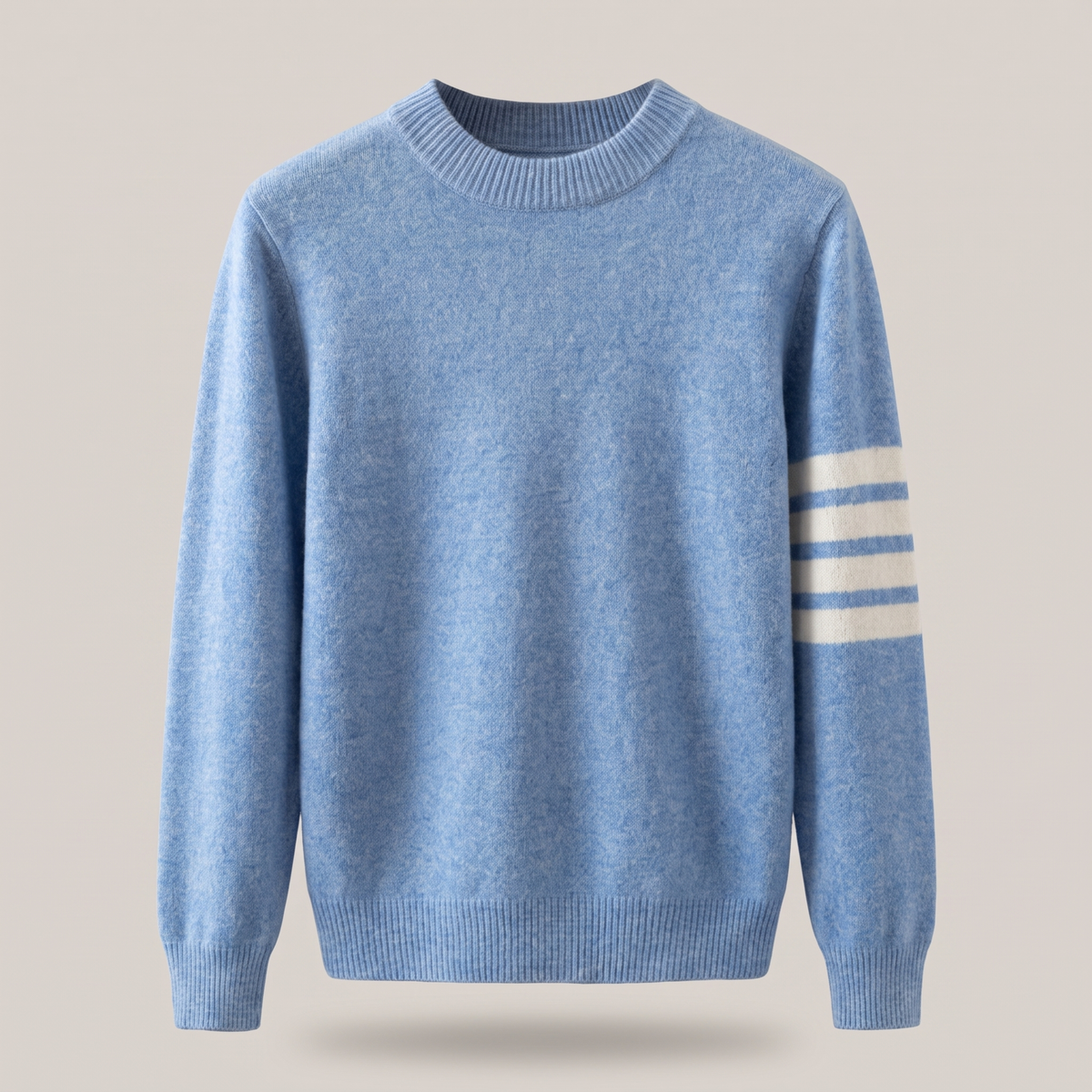 NO CJ | Miles Redmond | Cashmere-Blend Sweater With Sleeve Stripe Detail