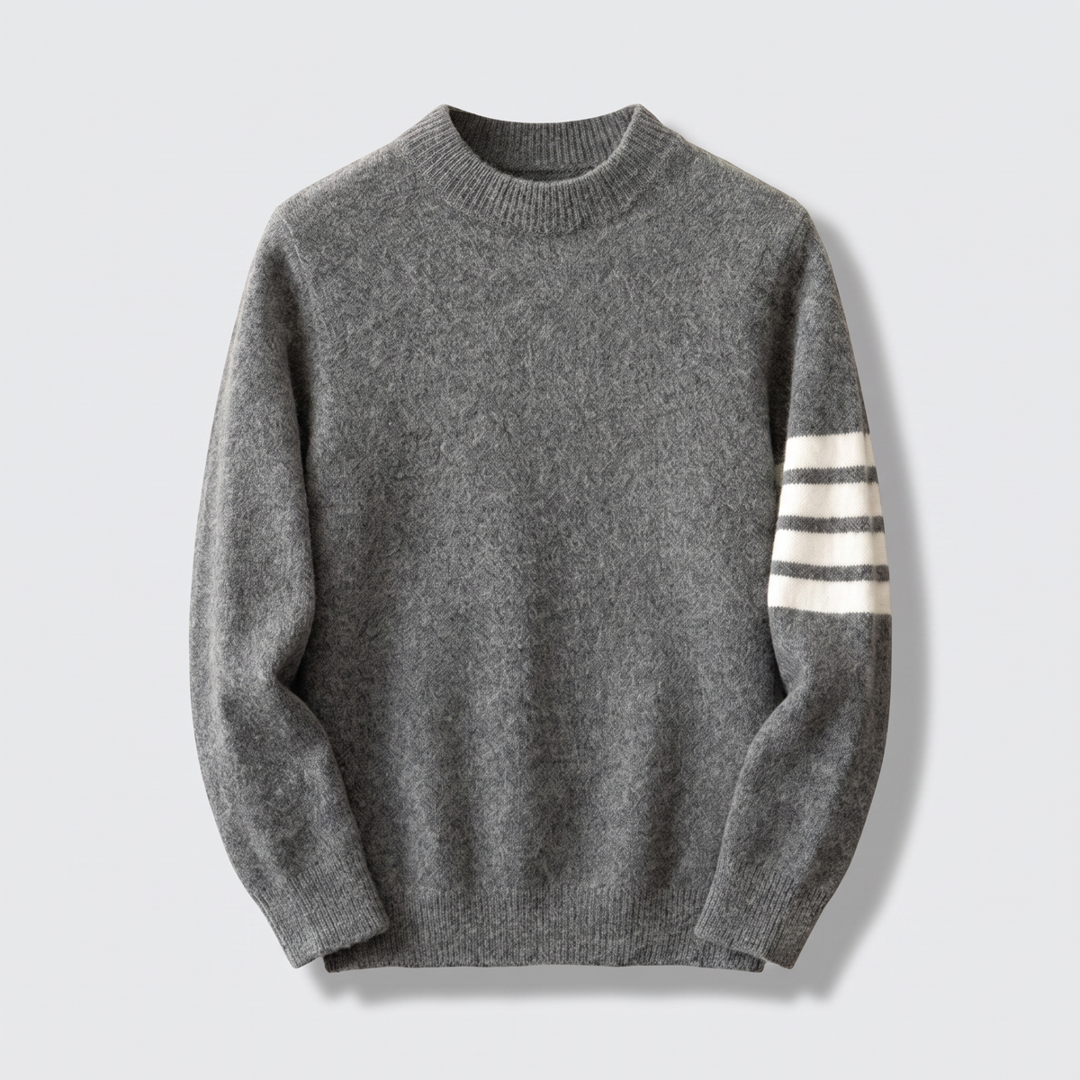 NO CJ | Miles Redmond | Cashmere-Blend Sweater With Sleeve Stripe Detail