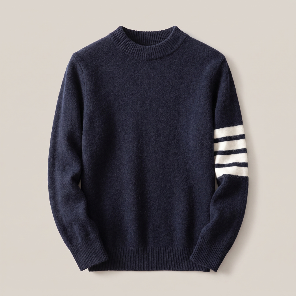 NO CJ | Miles Redmond | Cashmere-Blend Sweater With Sleeve Stripe Detail