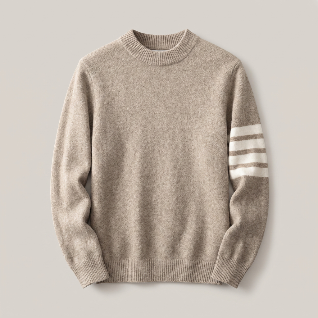 NO CJ | Miles Redmond | Cashmere-Blend Sweater With Sleeve Stripe Detail