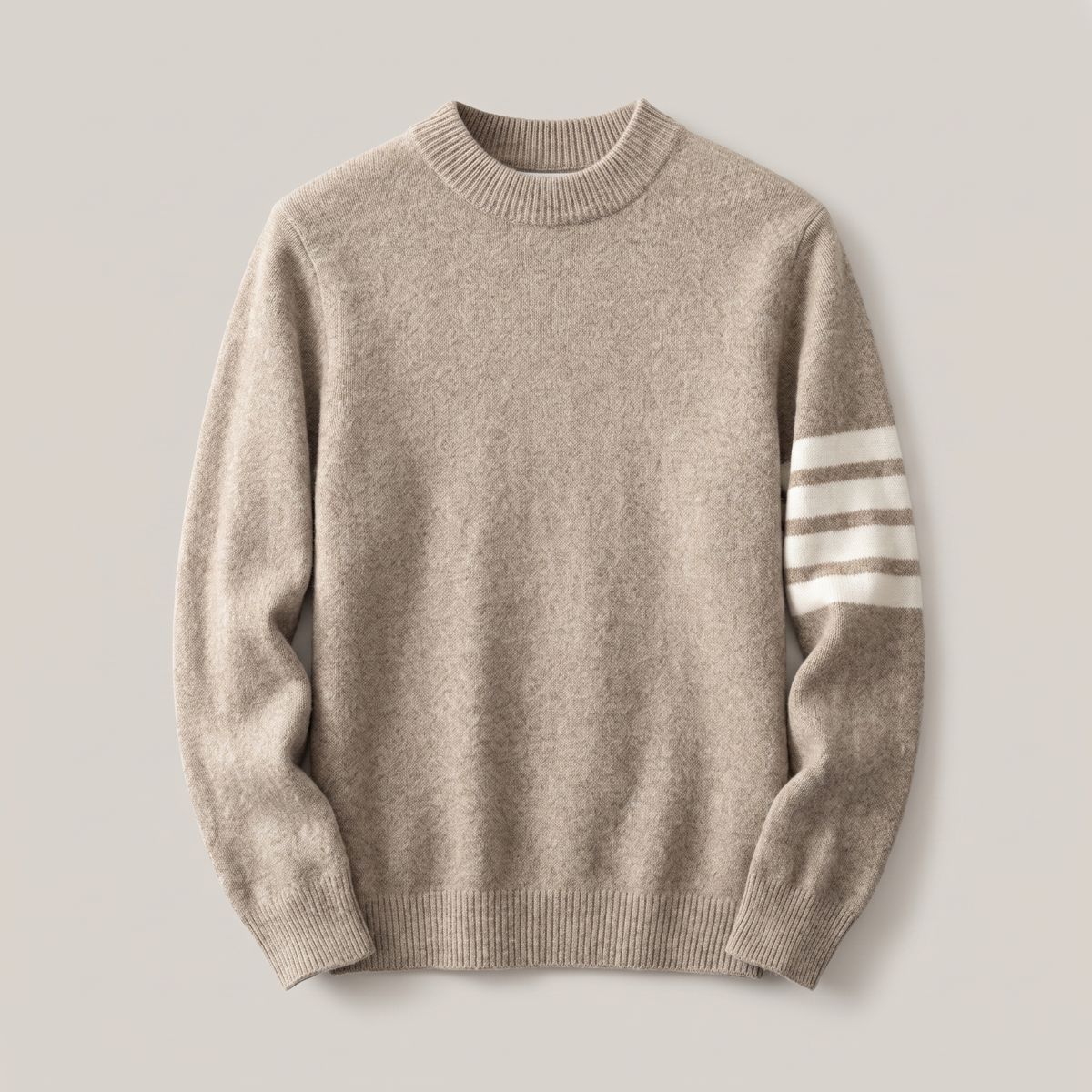 NO CJ | Miles Redmond | Cashmere-Blend Sweater With Sleeve Stripe Detail
