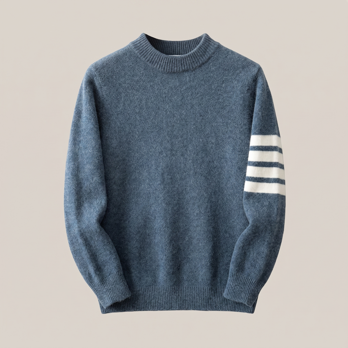 NO CJ | Miles Redmond | Cashmere-Blend Sweater With Sleeve Stripe Detail