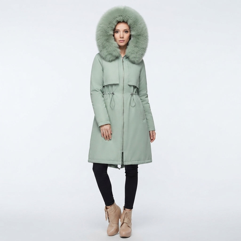 Lydia Thomas | Waterproof Faux Fur Hood Parka Coat