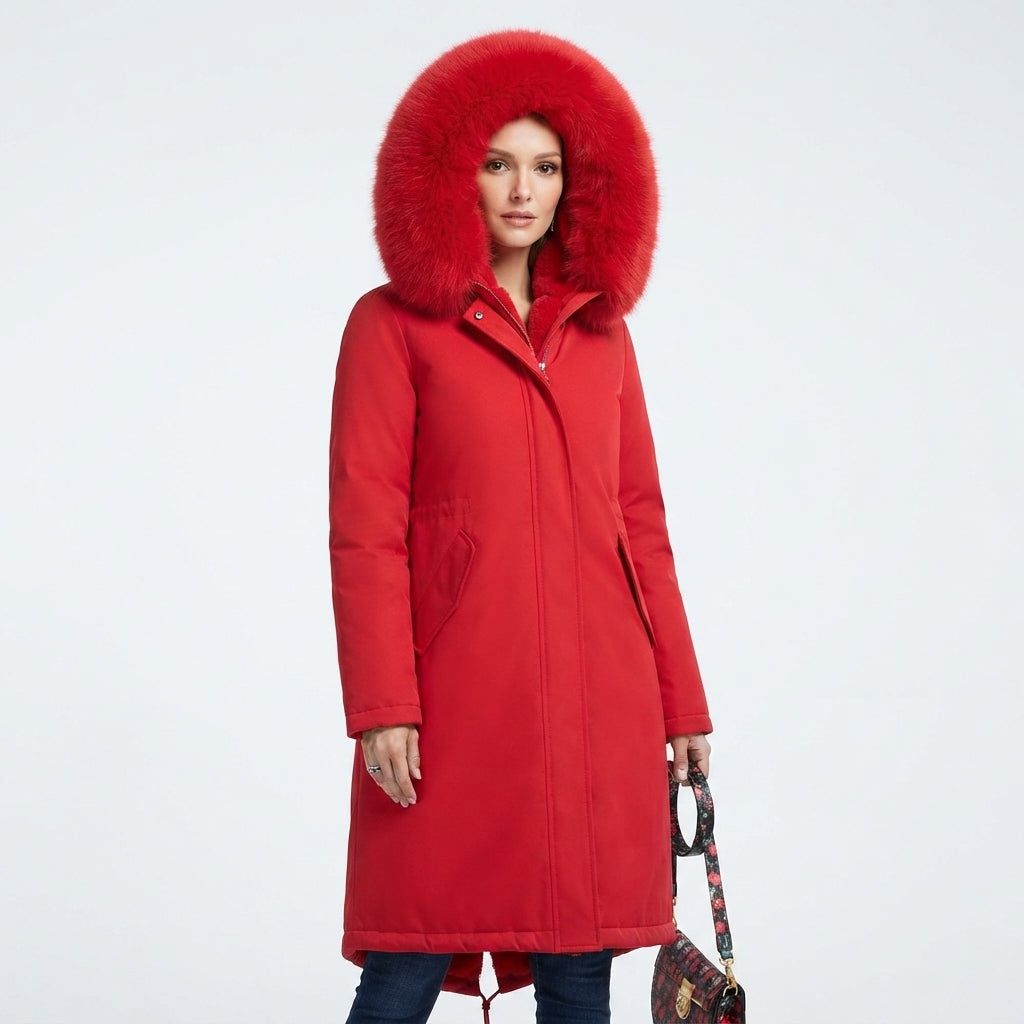 Lydia Thomas | Waterproof Faux Fur Hood Parka Coat